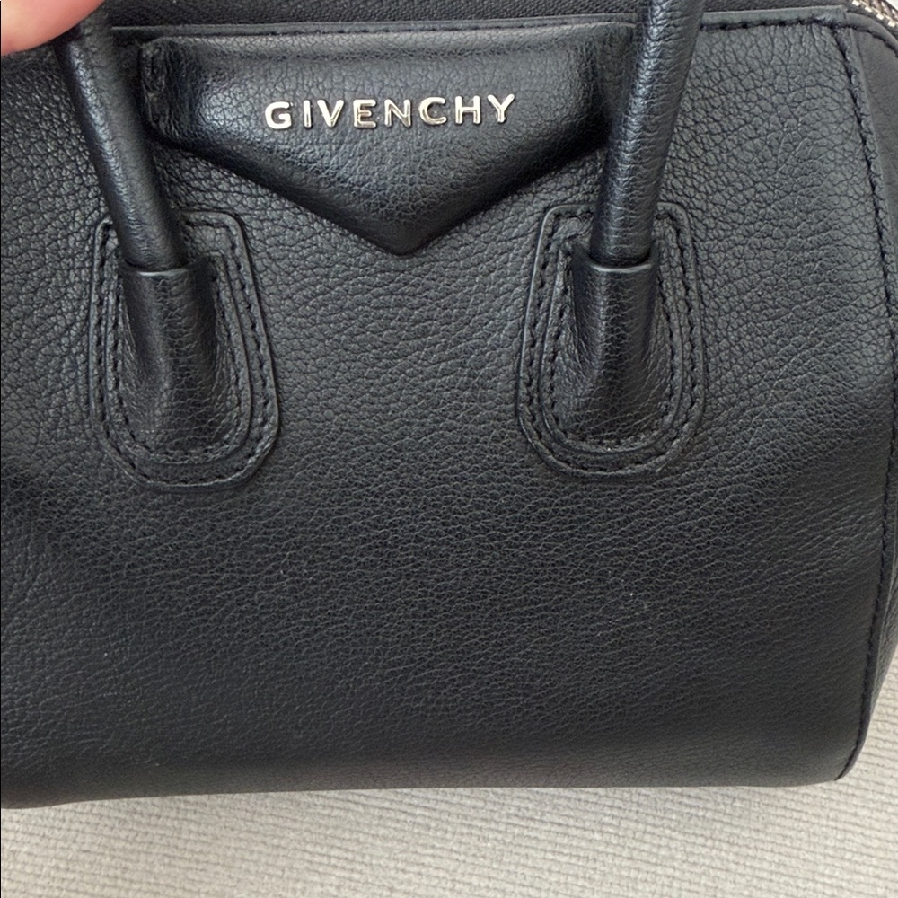 Givenchy Black Leather Mini Antigona with Crossbody Strap - Picture 5 of 17